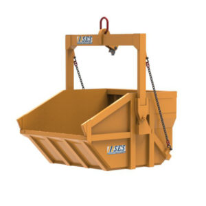 Benne à terre autovid PAL-C 6000 L - grande capacité pour transport de terre, gravats et déchets avec palonnier automatique_0