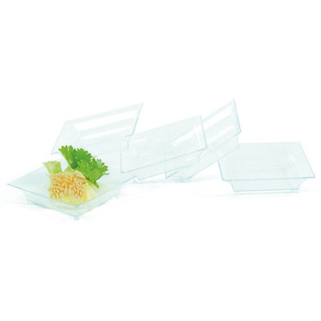 MISE EN BOUCHE CARRE 6.3X6.3X1.5 CM PS BLANC (VENDU PAR 720)