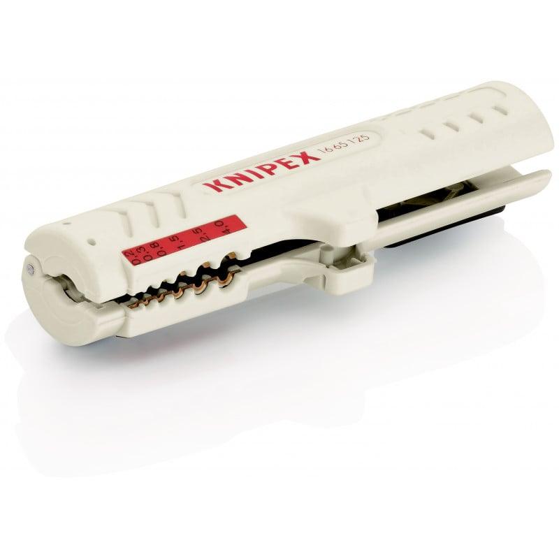 Outil à dégainer pour câbles de données UTP et STP - 125mm - Sur carte - KNIPEX | 16 65 125 SB_0