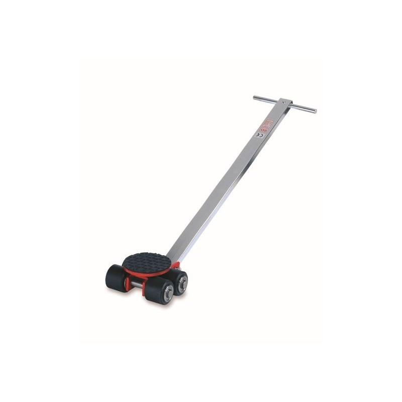 Patins rouleurs X-4 avec barre - capacité de charge 4T - rotation 360° - roues en polyuréthane_0