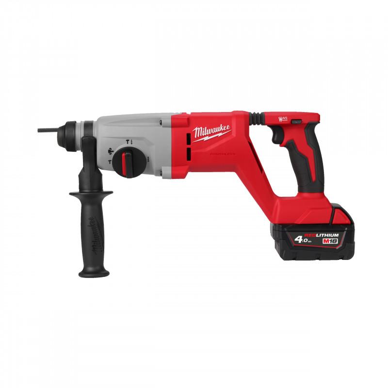 Perforateur SDS-Plus à Poignée-D 26mm BRUSHLESS, 18V, 4,0Ah, HD Box  - Milwaukee | 4933492480_0