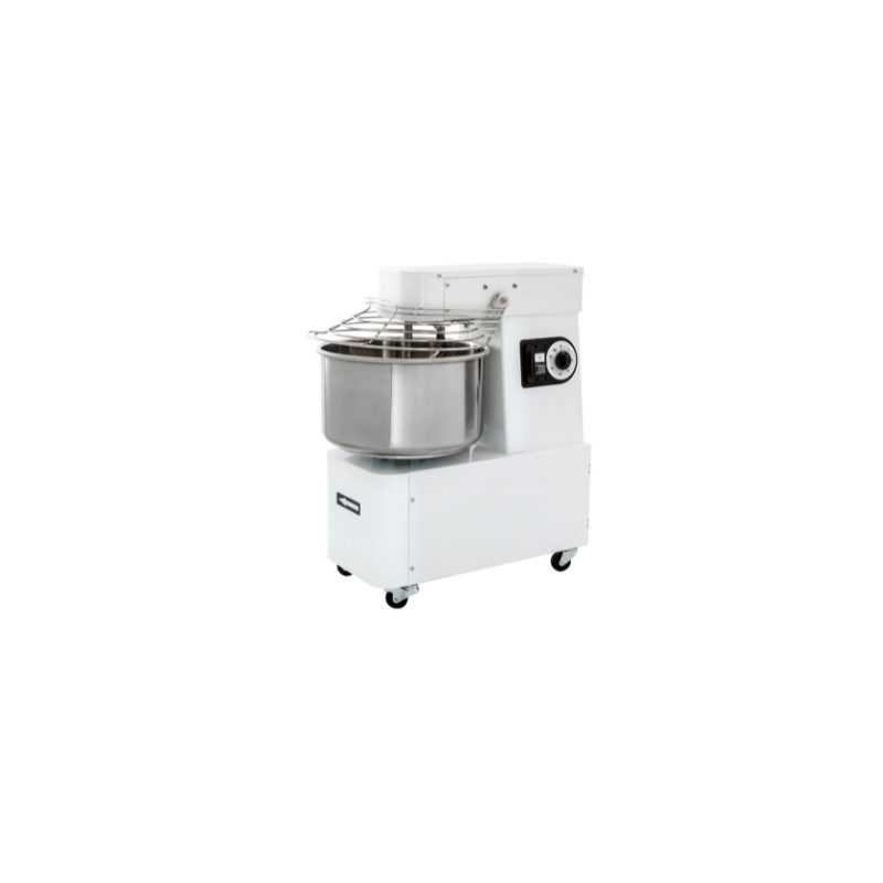 Pétrin spirale à tête fixe 2V 60 L - IBT602V - Prismafood, acier inox, moteur triphasé_0