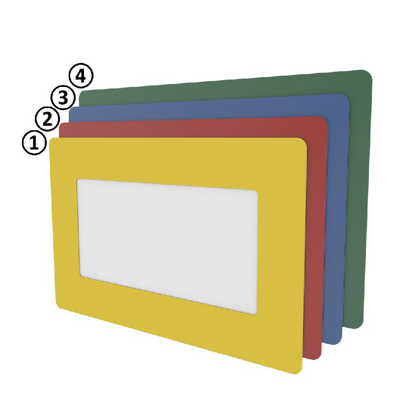 Pochette de marquage au sol 1/3 DIN A4 vertical - Lot de 10 - Auto-adhésive - PVC_0