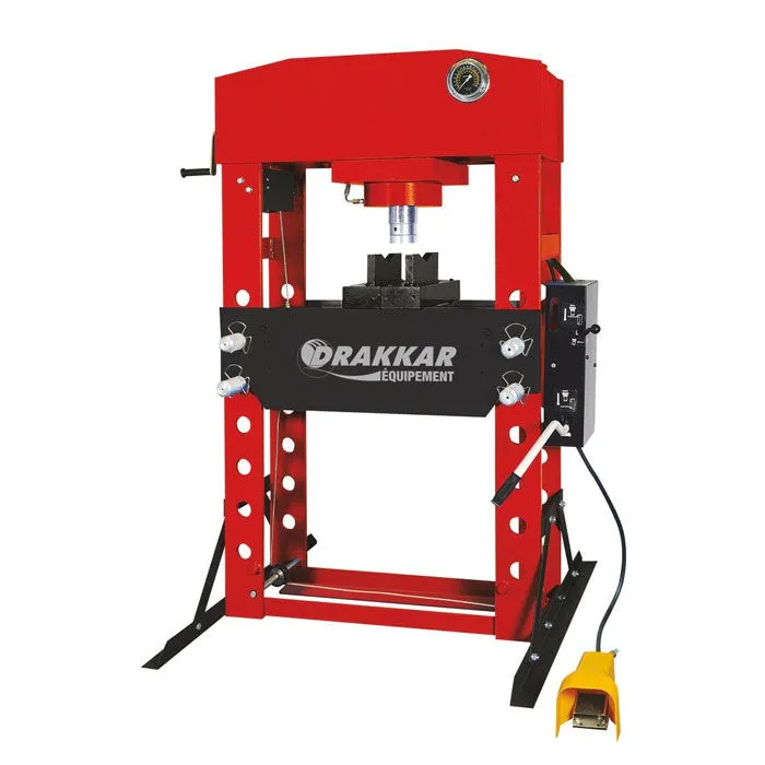 Presse pneumatique sur bâti 100 tonnes Drakkar - commande manuelle ou à pédale hydropneumatique - 11577382_0
