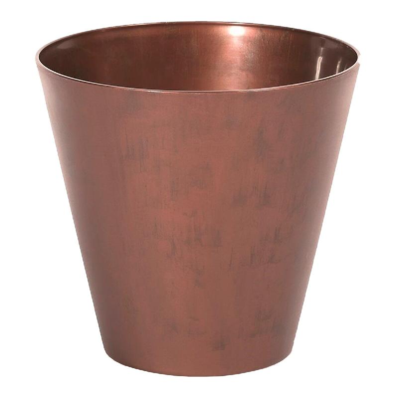 Prosperplast - Pot TUBUS CORTEN 12 L - 30x30x28 cm, coloris Cuivre - cuivre plastique polypropylène ZA3993_0