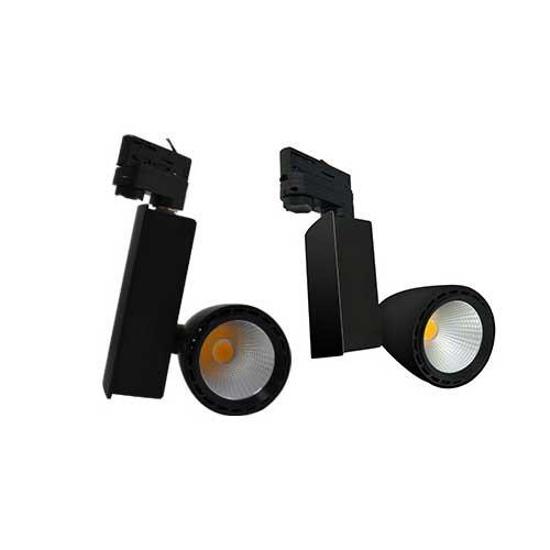 Spot led sur rail 30 watts noir 3000°k ip54 230v_0