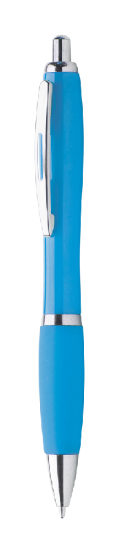 Stylo à bille en plastique - Encre bleue - Couleur bleu clair - Poids 11g_0