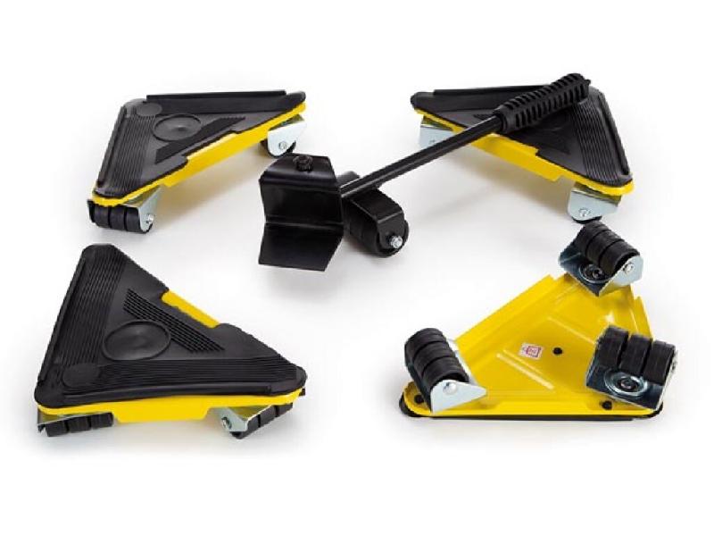 Toolland Kit de déplacement de meubles avec 4 coins roulants, capacité de charge 100 kg - QT107_0