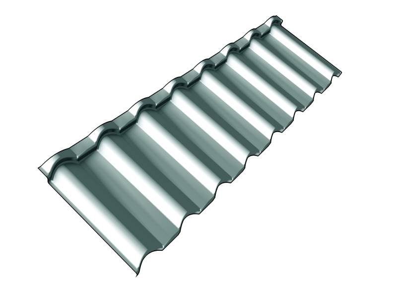 Tuile métallique modèle galbé double romane - Résistant aux charges de neige, de glace - GERARD® MILANO_0