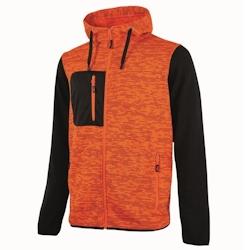 U-Power - Sweat-shirt orange zippé RAINBOW Orange Taille L - L polyester 8033546413487_0