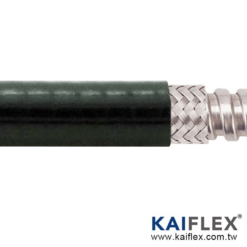 WP-S1TBP1 - Flexible métallique en acier inoxydable Kaiflex - Serrure carrée, tresse en cuivre étamé et gaine PVC_0