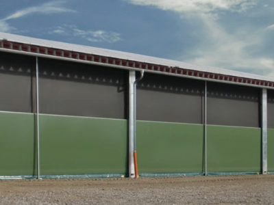 Porte rapide à enroulement central AGROTEL - moteur en prise directe ou motoréducteur - dimensions jusqu'à 7m de largeur et 6m de hauteur_0