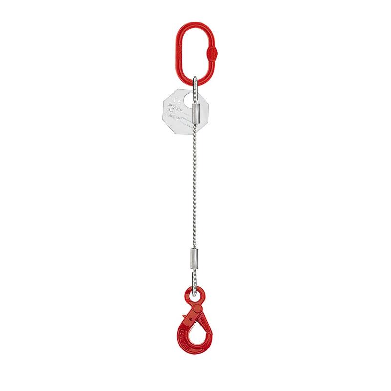 Élingue câble 1 brin - diamètre 28 mm avec crochet automatique ECGA12801_0