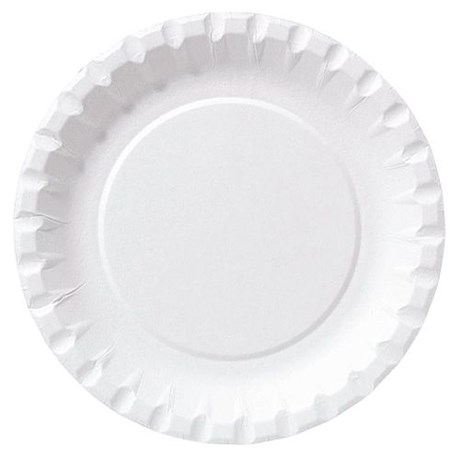 ASSIETTE JETABLE CARTON BLANC 15 CM (VENDU PAR 100)