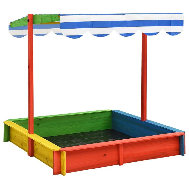 bac à sable avec toit