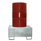 Bac de rétention carré 220 litres en acier galvanisé_0