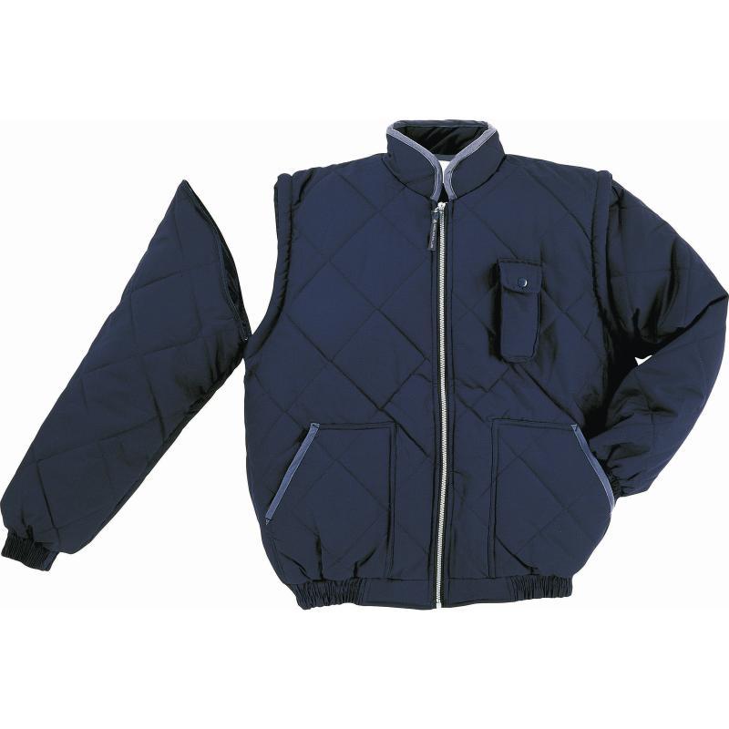 Blouson matelassé polyester/coton - manches amovibles - Newdelta_0