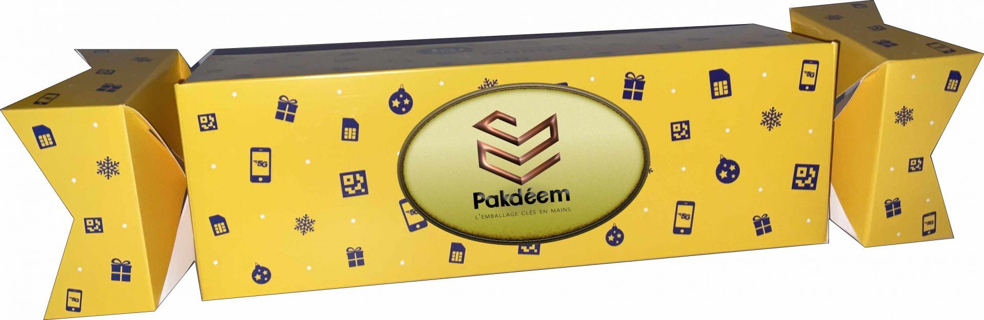 Boîte Crakers - Emballage cadeau de Noël personnalisé - Carton 300g - Sur-mesure - Minimum 300 exemplaires_0