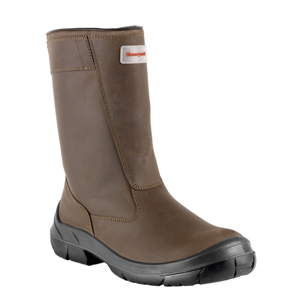 BOTTE CUIR HYDROFUGE MARRON FOURRÉE BACOU SILVEX S3 CI SRC TAILLE 40