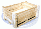 Caisse palette  en bois -  4 entrées_0