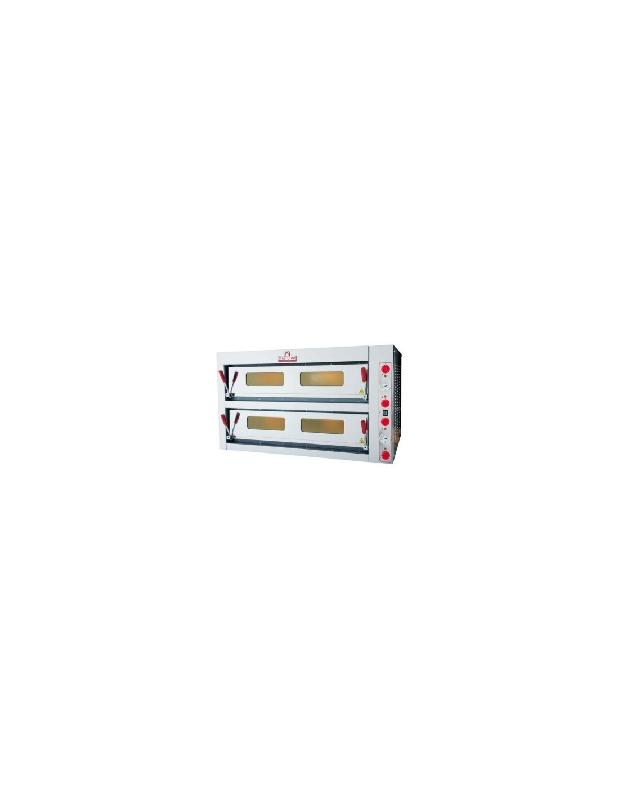 Four à pizzas professionnel - inox - 2x9 pizzas - 450°C - 19kW - ITALFORNI TK2C_0