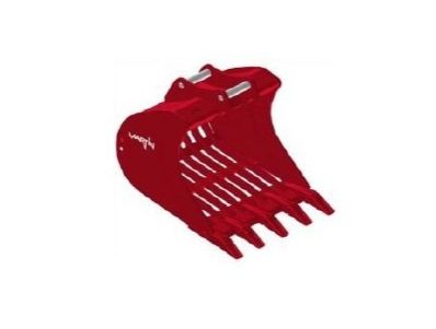 GSQ18-700EXM03 - Godet squelette pour minipelle 1,2-1,8T - Uniter 45 - 700 mm - Type ESCO avec 5 dents_0