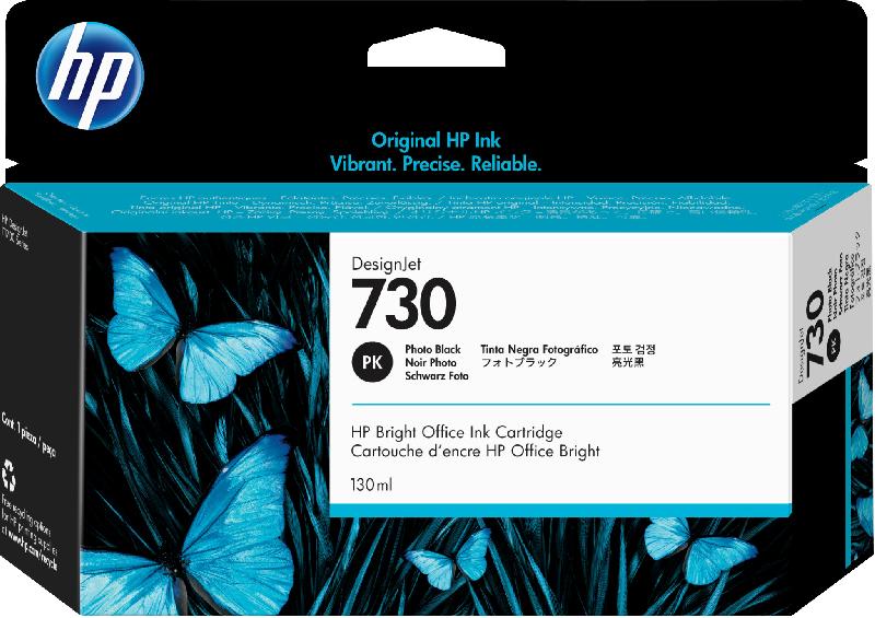 HP Cartouche d’encre 730 DesignJet noir photo, 130 ml_0