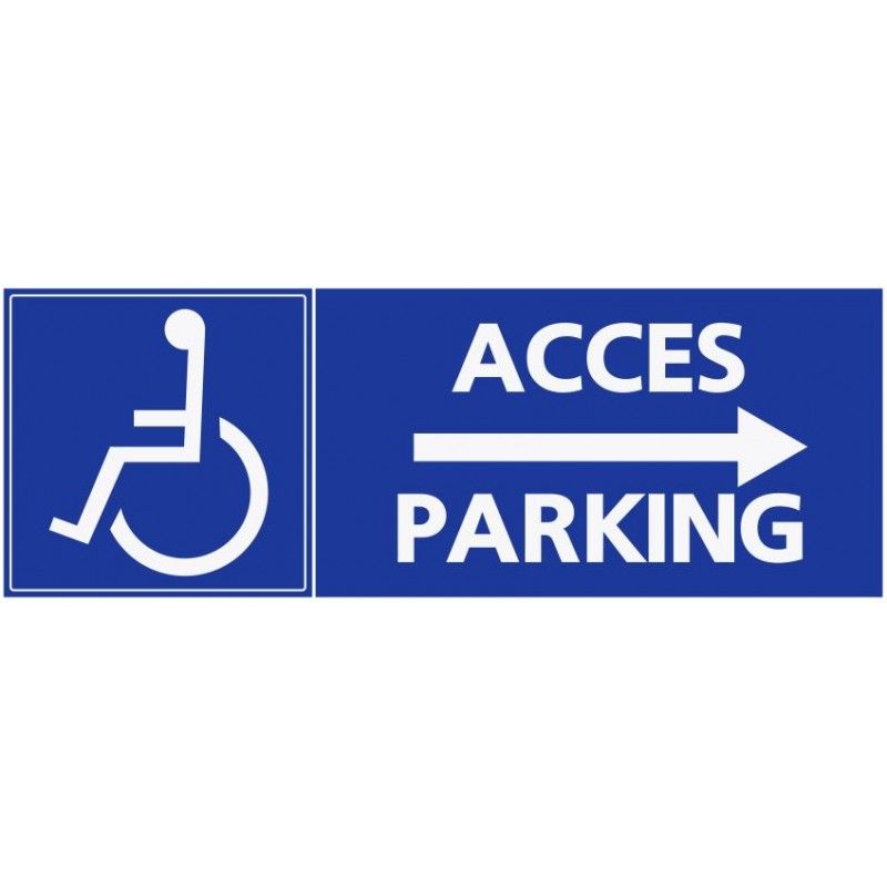 Refz392 - Stationnement accès parking handicapé - ABC Signalétique - Panneaux et autocollants - 5 à 40 cm_0