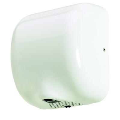 Sèche-mains automatique horizontal - 1400w - zelis - inox brossé aisi 304 (18/10) - blanc 9016_0
