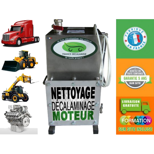 Station de décalaminage mixte VL et PL - Machines et engins spéciaux à l'oxyhydrogène pour traitement jusqu'à 21000 cm3 de cylindrée_0