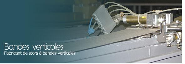 Store à bandes verticales Aristor - largeur 127, 89 et 63 mm - Rail aluminium 47x25 laqué blanc - Manoeuvre manuelle ou motorisée_0