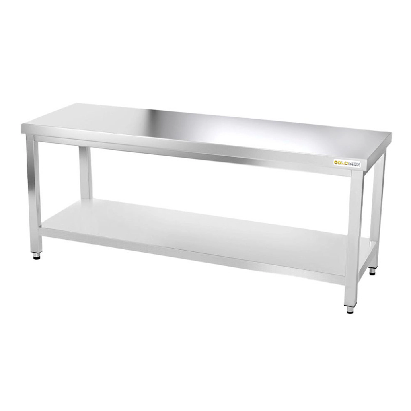 Table de travail en inox 1800 x 600 mm PREMIUM / GOLDINOX - inox 3701770802777_0