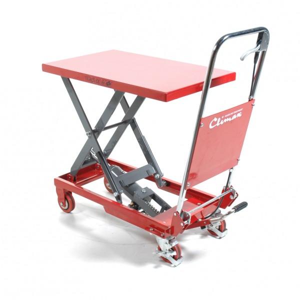 Table élévatrice manuelle Rolléco - 150 à 750 kg de charge maximale - Compacte avec poignée rabattable_0