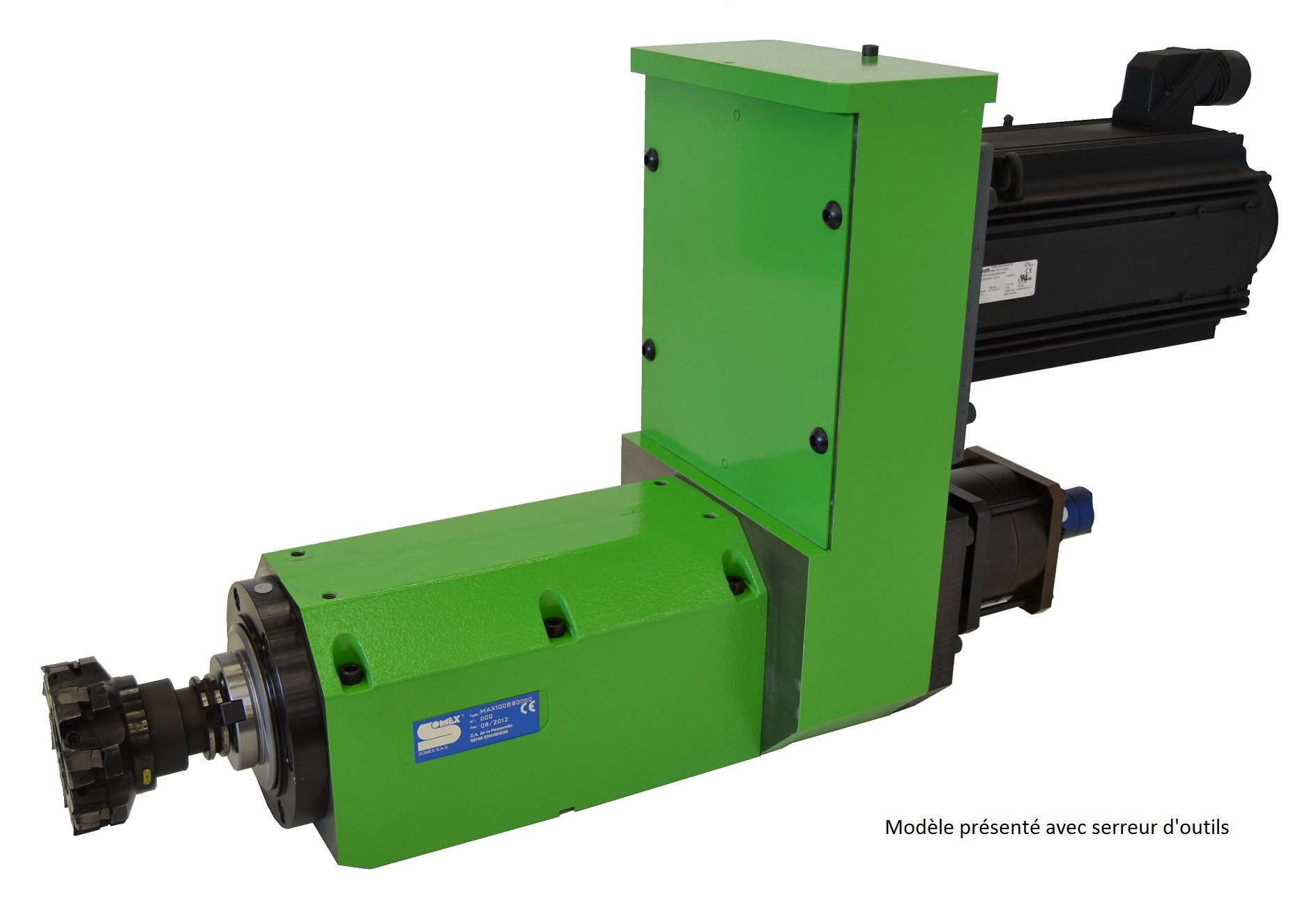Unité de fraisage Max100B - Broche tournante - Capacité Ø50 dans acier 600 N/mm² - Couple max 1000 Nm_0