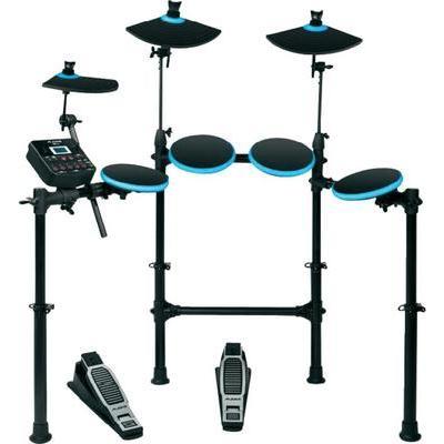 BATTERIE ÉLECTRONIQUE ALESIS KIT DM LITE NOIR AVEC CYMBALES, AVEC PÉDALE