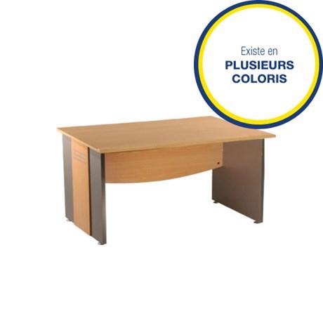 BUREAU POSTE INFORMATIQUE TRIADE L.80 CM PIEDS PANNEAUX (COLORIS AU CHOIX)