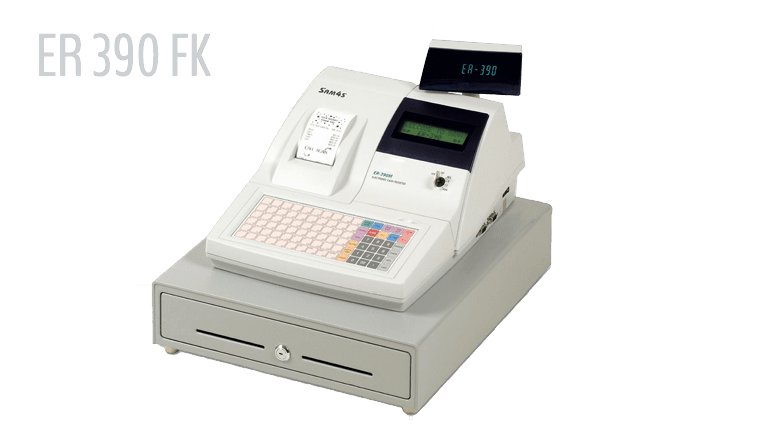 Caisses enregistreuses traditionnelles ER 390 FK - clavier programmable et imprimante thermique_0
