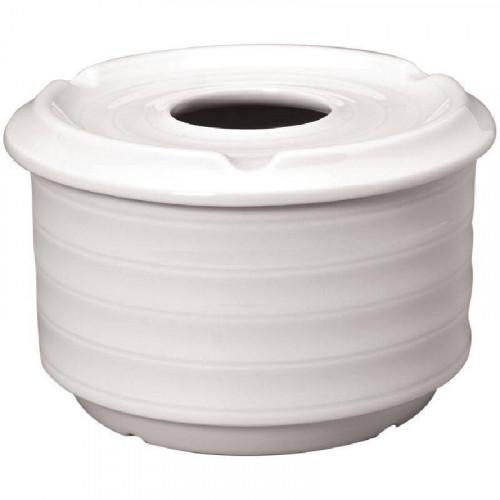 CENDRIERS EN PORCELAINE BLANCHE INTENZZO - LOT DE 4