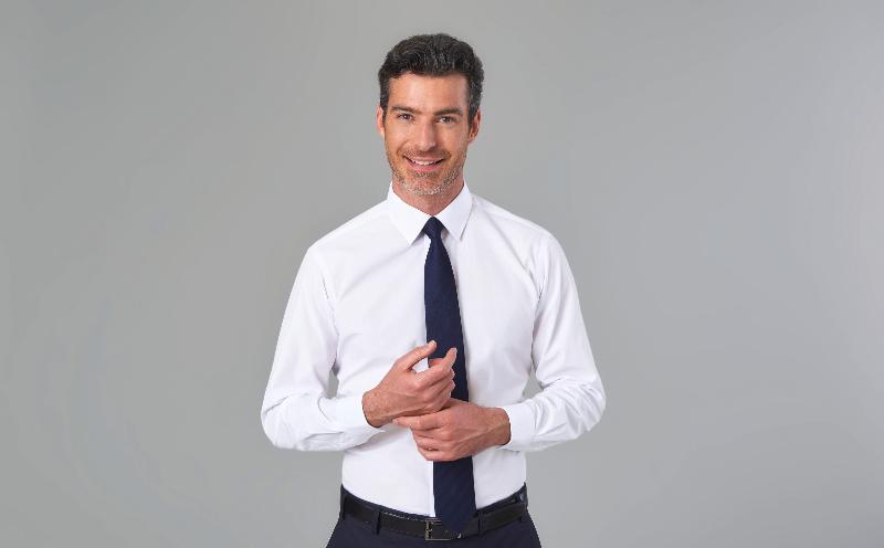 Chemise de travail Vulcan - Réf: BT7889 - 65% polyester / 35% coton - Coupe slim - Manches longues - Marque Brook Taverner_0