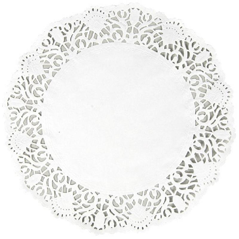 DENTELLE RONDE EN PAPIER BLANC Ø 28 CM X 250 FIRPLAST