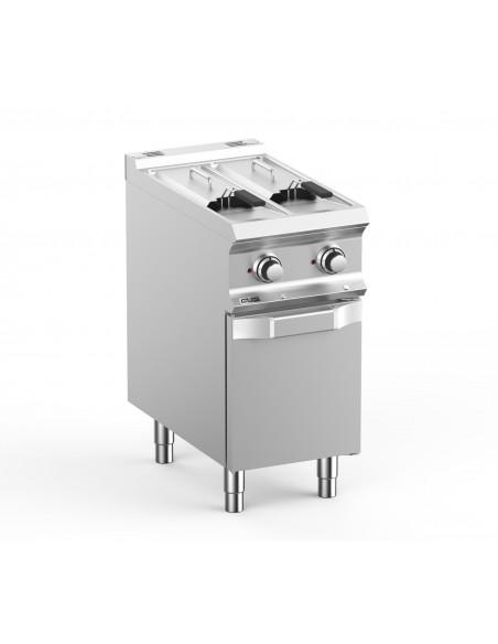 Friteuse électrique 2x8 Litres sur placard MBM - Référence : FRE74A2V_0