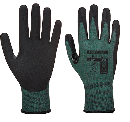 Gant noir gris medium AP32K7RM - Haute dextérité, doublure sans couture, résistance coupe niveau B_0
