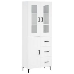 Helloshop26 - Buffet bahut commode armoire meuble de rangement organisateur cuisine salle de séjour salon haut 69,5 x 34 x 180 cm 02_0032641 - 300021_0