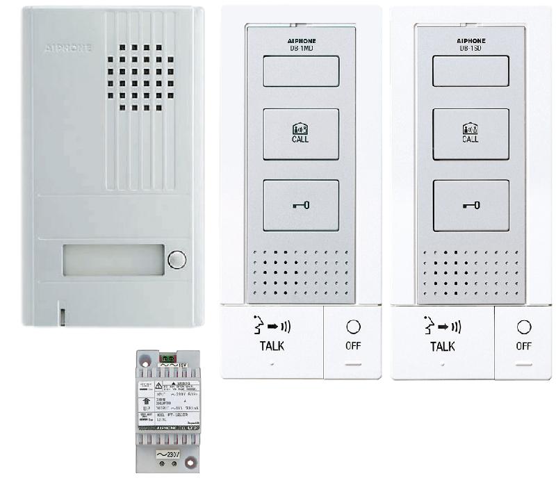 Kit audio mains libres 2 fils integral 2 postes + intercommunication_0