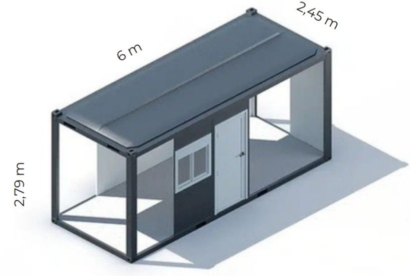 Module Iso Pro - Construction modulaire avec structure en acier galvanisé et panneaux isolants - Surface de plus de 13 m²_0