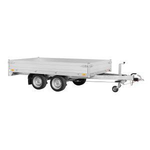 Plateau ridelle Saris 306x170 cm - PTC 2000 kg - 2 essieux - Freiné - Ridelles aluminium_0