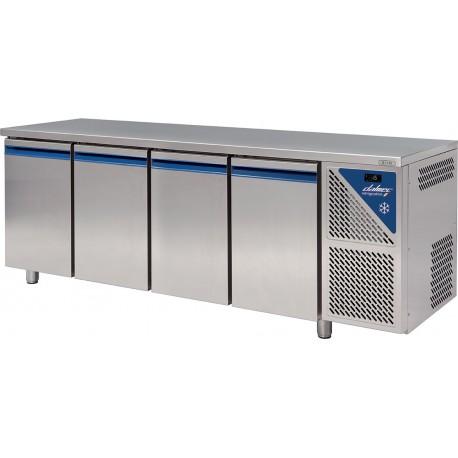 Table réfrigérée positive 0/+10°C - 816L - 4 portes pleines - profondeur 800mm - pour bacs 600x400 - Dalmec - TP804C-2_0
