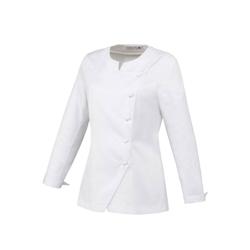 Veste de cuisine femme manches longues  Valloire 100% coton blanc T.S Robur - S blanc polyester 3609120551880_0