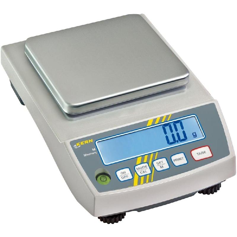 Balance de précision 0,01 g - KERN® - capacité 3,5 kg avec plateau inox carré 130 mm_0