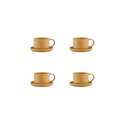Bjorn Tasse SCANDI 15cl et soucoupe Ø12cm - 8 pièces - Ocre - jaune 3701488309582_0